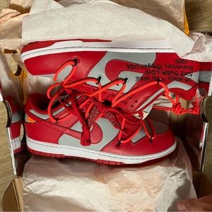 Off White Dunk low Red Men’s size 9.5 brand new